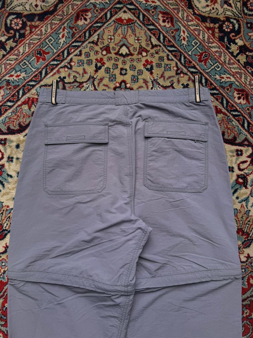 The North Face Grey Convertible Zip Off Cargo Trek PANTS - 32