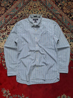 TOMMY HILFIGER Custom Fit Blue Plaid BUTTON DOWN SHIRT - XL