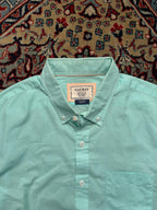 GAZMAN Australia Green Check BUTTON DOWN SHIRT - L