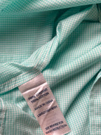 GAZMAN Australia Green Check BUTTON DOWN SHIRT - L