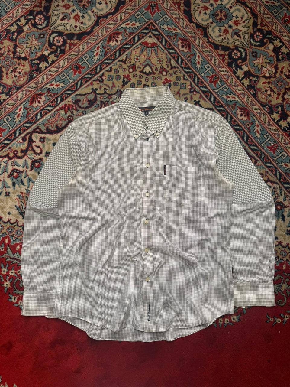 Ben Sherman Micro Gingham Check BUTTON DOWN SHIRT - M