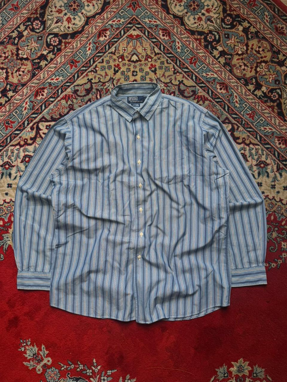 Polo Ralph Lauren Vintage Striped BUTTON DOWN SHIRT - XL