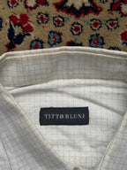 Titto Bluni Windowpane Check BUTTON DOWN SHIRT - XL
