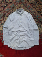 Polo Ralph Lauren Purple Label Blue White Striped Oxford BUTTON DOWN SHIRT - XL