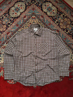 TOM TAILOR Brown Plaid Check Regular Fit BUTTON DOWN SHIRT - XL