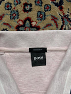 HUGO BOSS Regular Fit Pink Tipped POLO TEE - XL