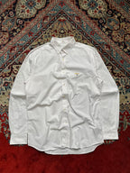 BARBOUR LUXURY Tailored Fit White Button Down SHIRT - L