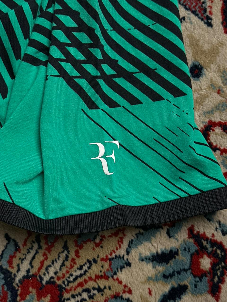 Nike Roger Federer RF Green Black Tennis TEE - L