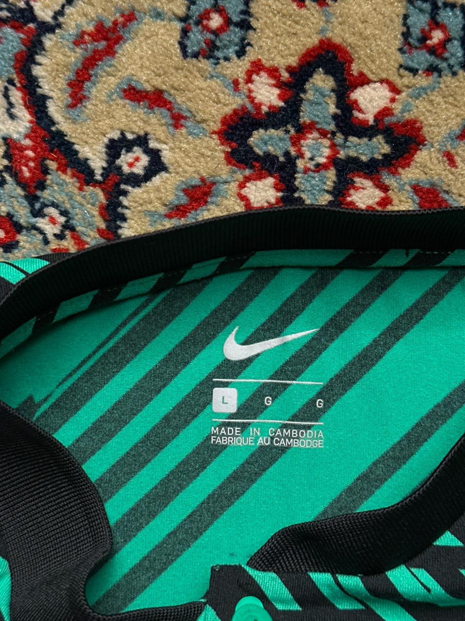 Nike Roger Federer RF Green Black Tennis TEE - L