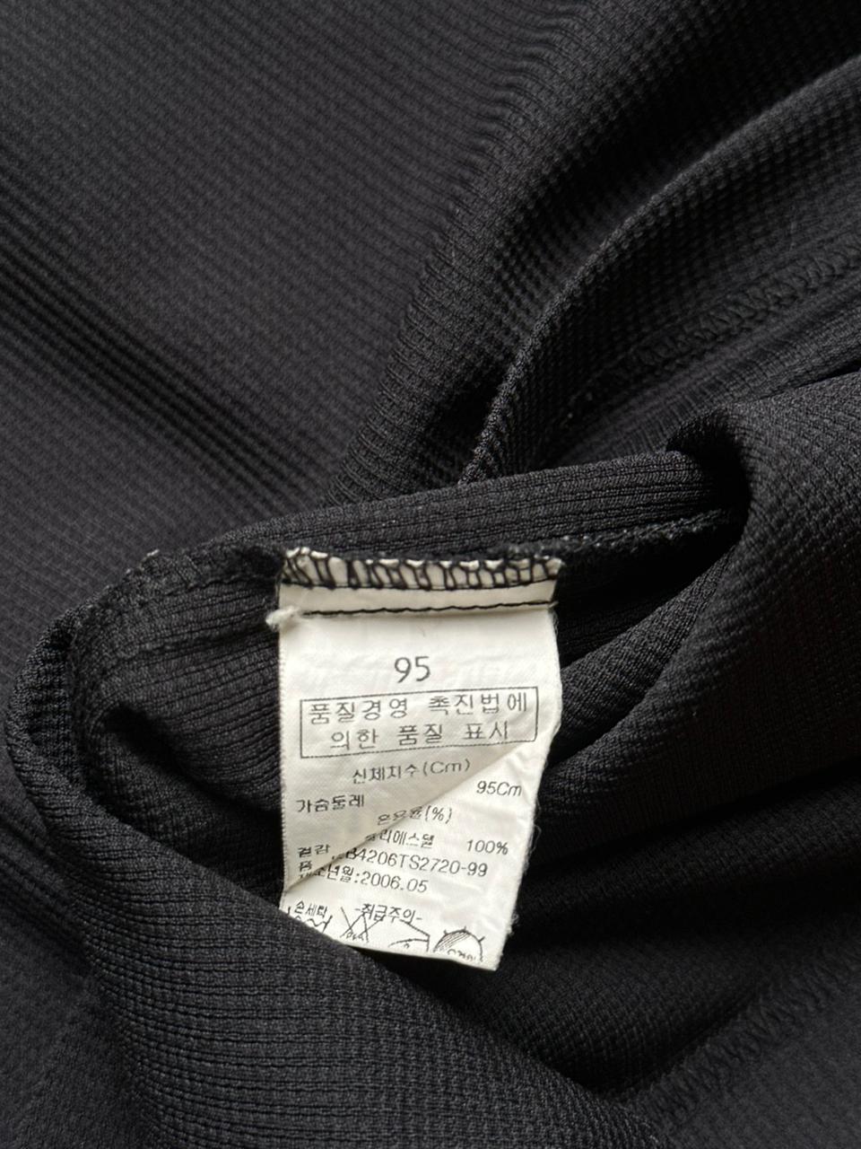 Original Crocodile Textured Waffle Knit POLO TEE - L