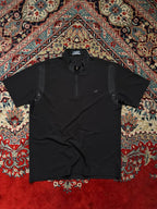 Original Crocodile Textured Waffle Knit POLO TEE - L