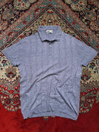 Mango Casual Textured KnitED Polo Tee - L