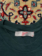 8SECONDS KOREAN STREETWEAR FOREST GREEN TEE OVERSIZED CROPPPED TEE - M