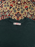 8SECONDS KOREAN STREETWEAR FOREST GREEN TEE OVERSIZED CROPPPED TEE - M