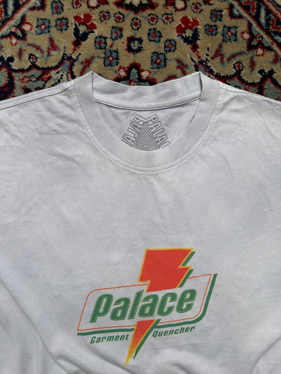 PALACE SKATEBOARDS GARMENT QUENCHER WHITE TEE - L
