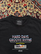 GROOVERHYME INTERNATIONAL BLACK GRAPHIC TEE - M