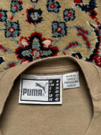 VINTAGE PUMA ARCHIVE LOGO BEIGE GRAPHIC WOMEN TEE - S