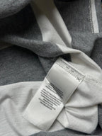 Polo Ralph Lauren Gray and White Horizontal Striped WOMEN Tee - XL