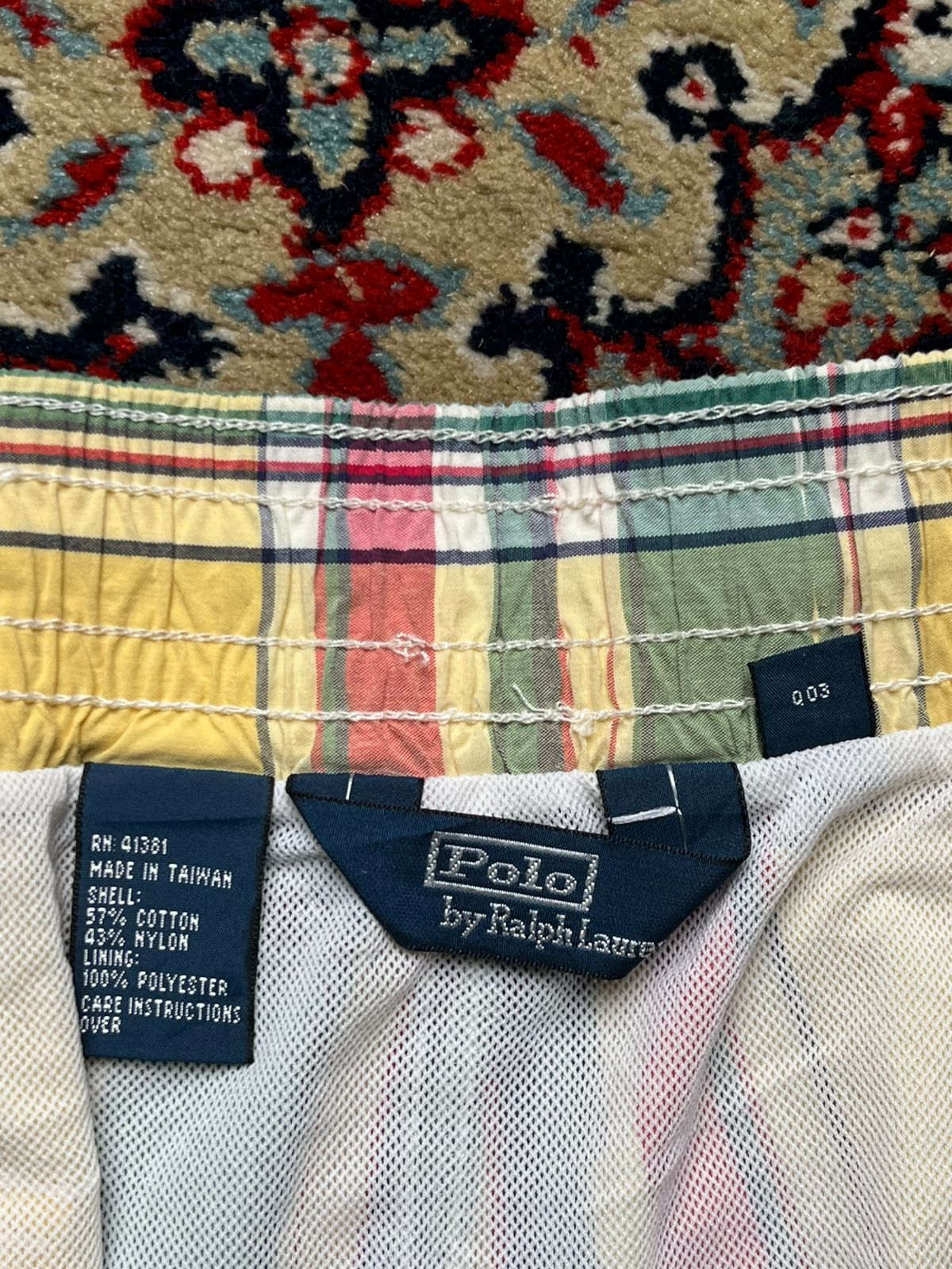 Vintage Polo Ralph Lauren Plaid Multi Color Shorts - 34