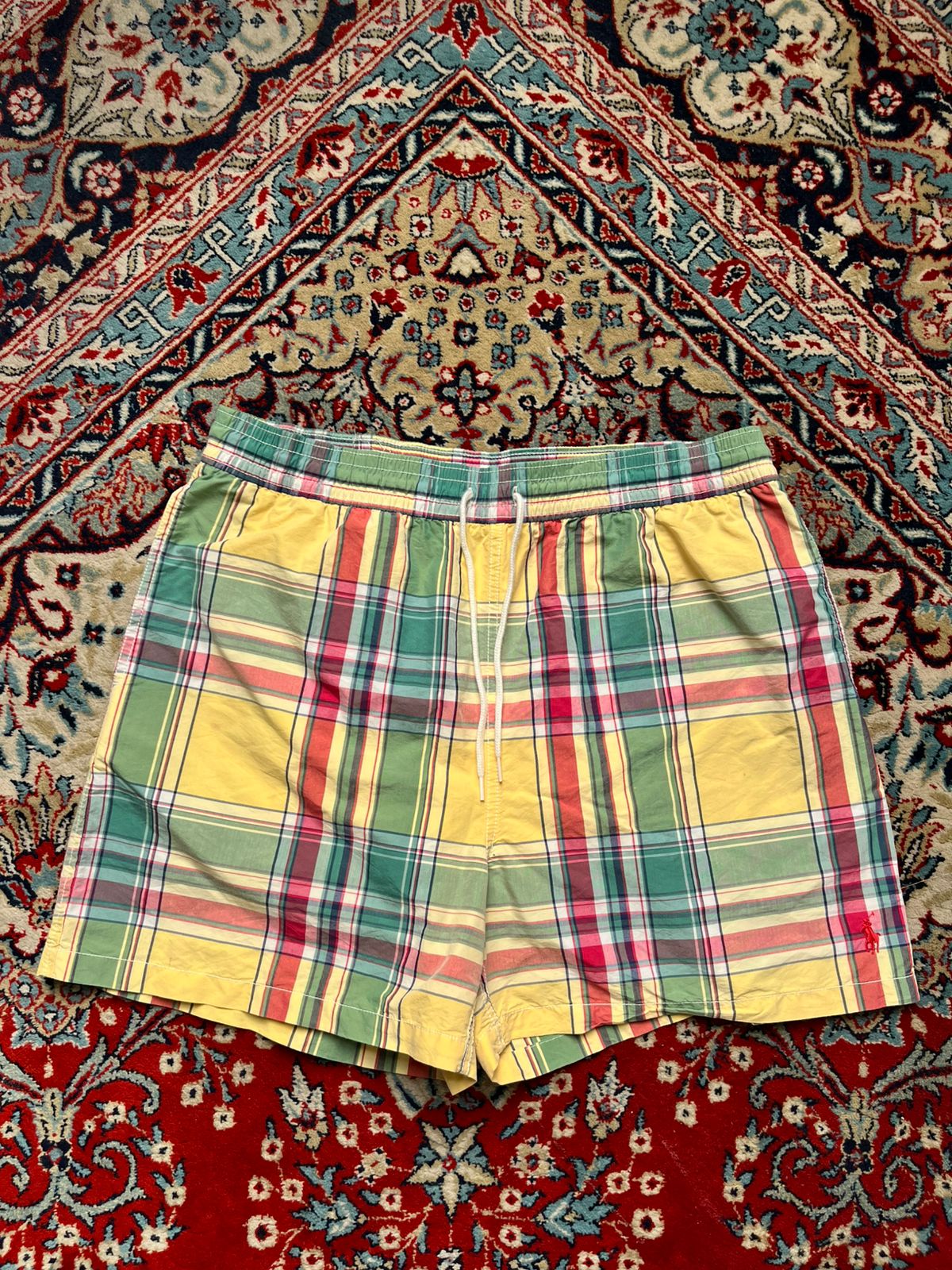 Vintage Polo Ralph Lauren Plaid Multi Color Shorts - 34