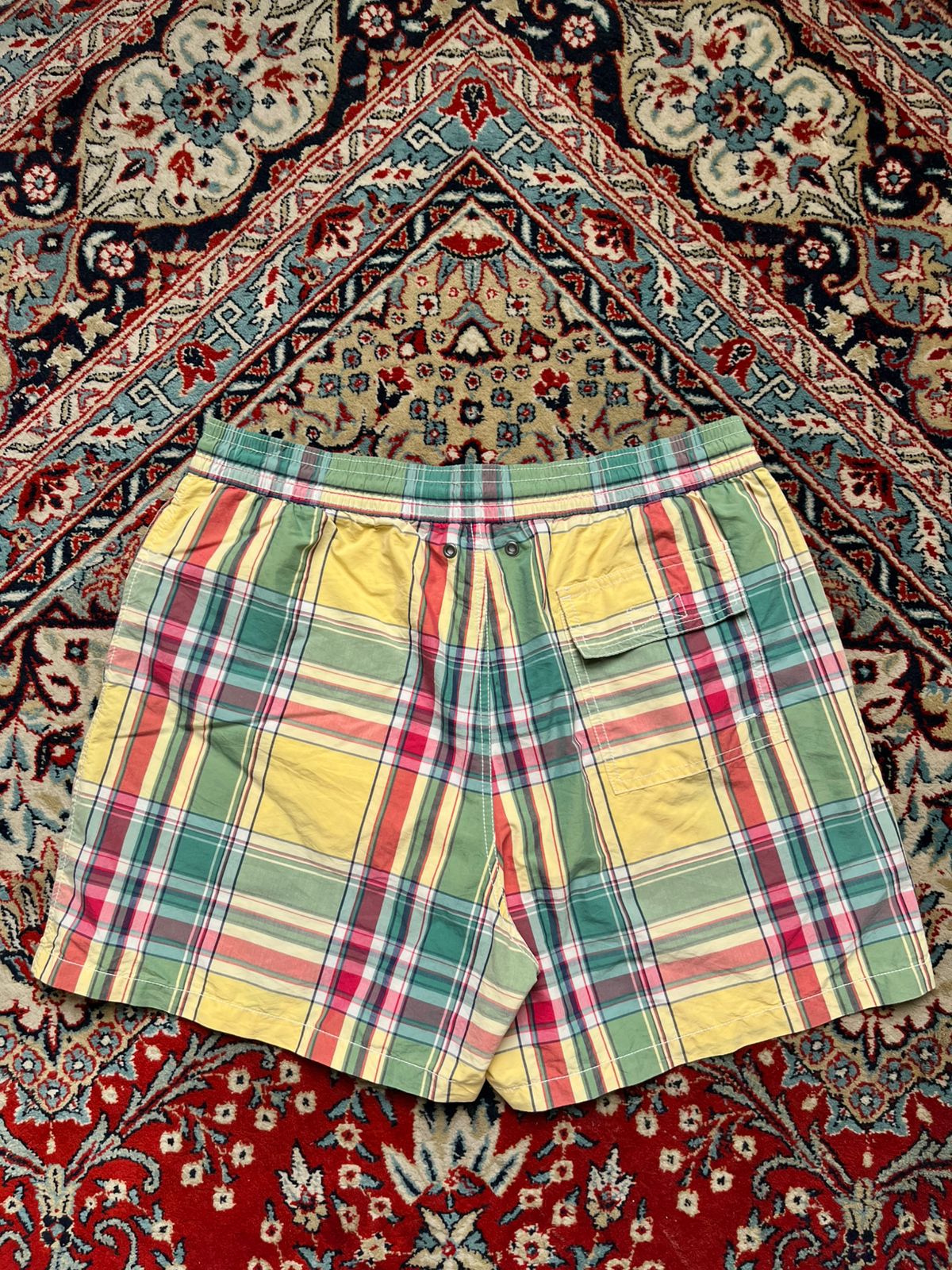 Vintage Polo Ralph Lauren Plaid Multi Color Shorts - 34