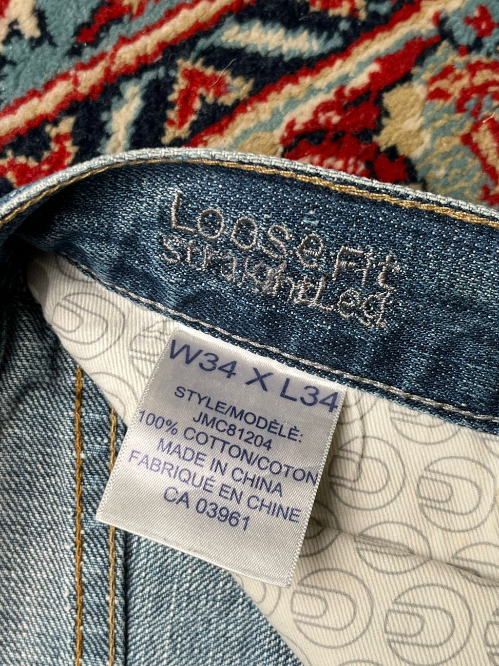 Denver Hayes Straight FIT Blue WashED JEANS - 34