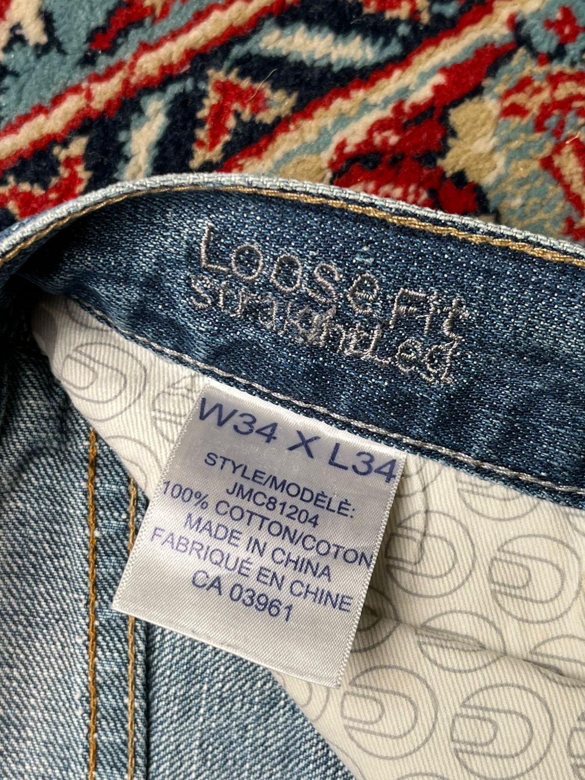 Denver Hayes Straight FIT Blue WashED JEANS - 34