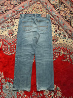 Vintage 90s Tommy Hilfiger Straight FIT Classic Blue WashED JEANS - 34