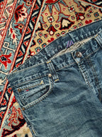 Vintage 90s Tommy Hilfiger Straight FIT Classic Blue WashED JEANS - 34