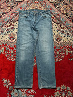 Vintage 90s Tommy Hilfiger Straight FIT Classic Blue WashED JEANS - 34