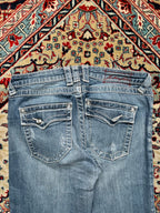 Blue Fire USA Sejour Women's Distressed Bootcut JEANS - 30