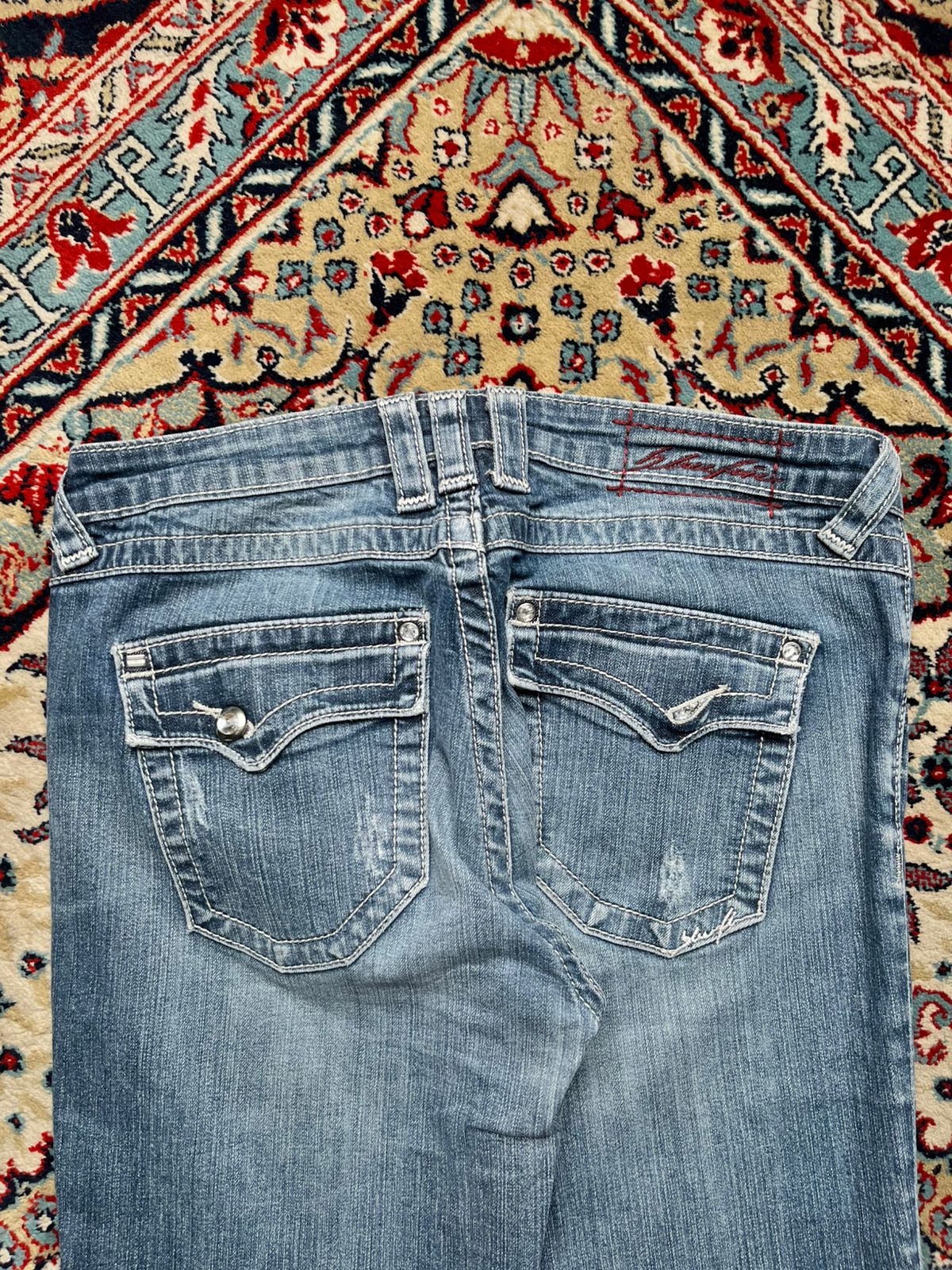 Blue Fire USA Sejour Women's Distressed Bootcut JEANS - 30