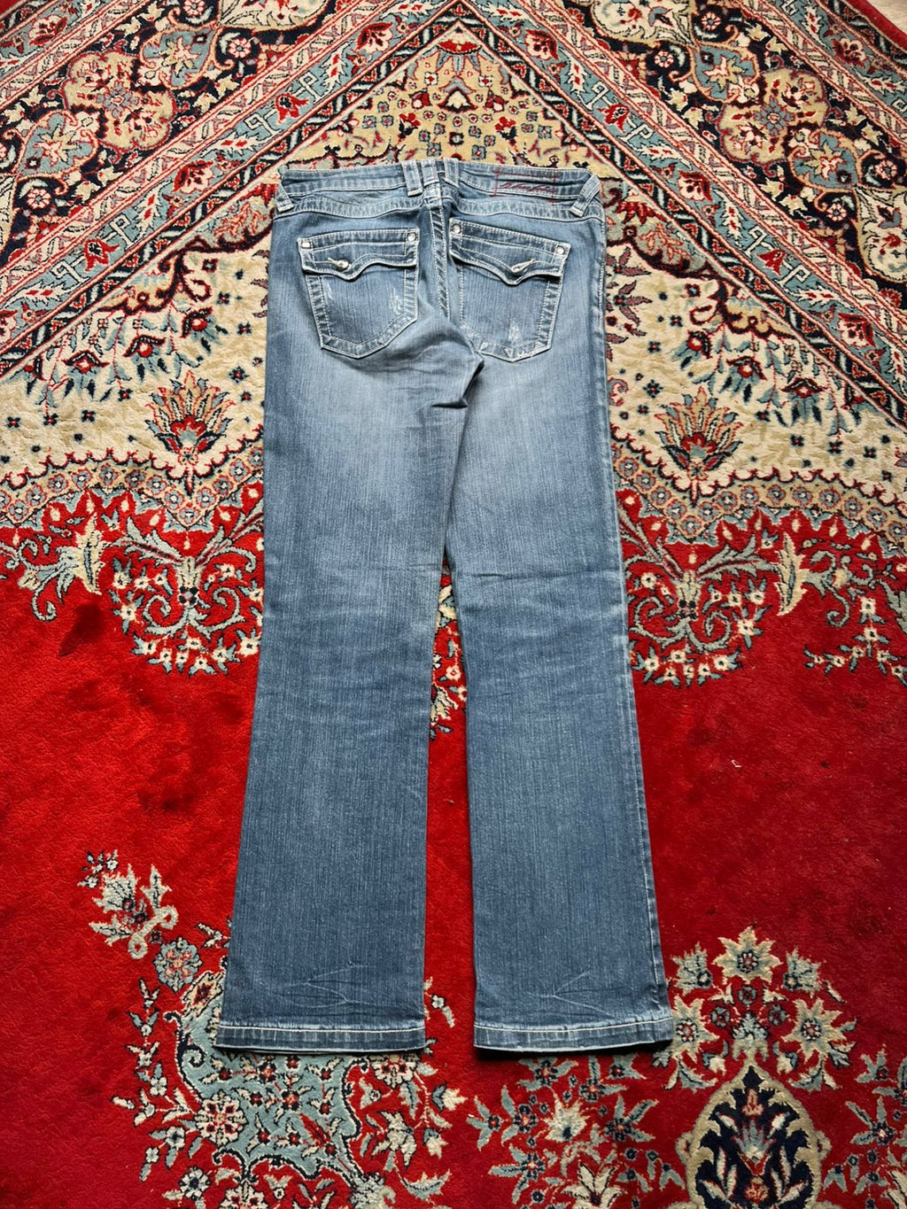 Blue Fire USA Sejour Women's Distressed Bootcut JEANS - 30