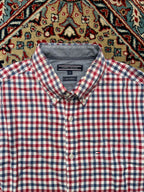 TOMMY HILFIGER Slim Fit Gingham BUTTON DOWN SHIRT - L