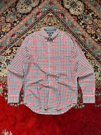 TOMMY HILFIGER Slim Fit Gingham BUTTON DOWN SHIRT - L