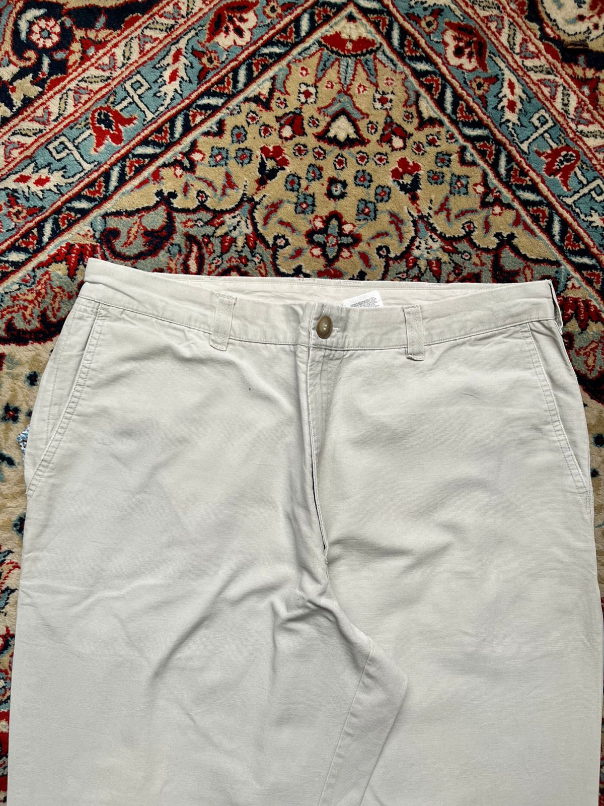 Columbia Sportswear Rugged Khaki Canvas Outdoor Utility Carpenter PANTS - 34