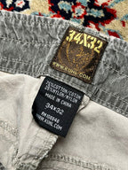 KUHL Crag Series Gray Cotton Structured Relaxed Fit CARGO PANTS - 34