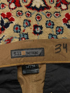 5.11 Tactical Ripstop Lightweight Tan Khaki PANTS - 34