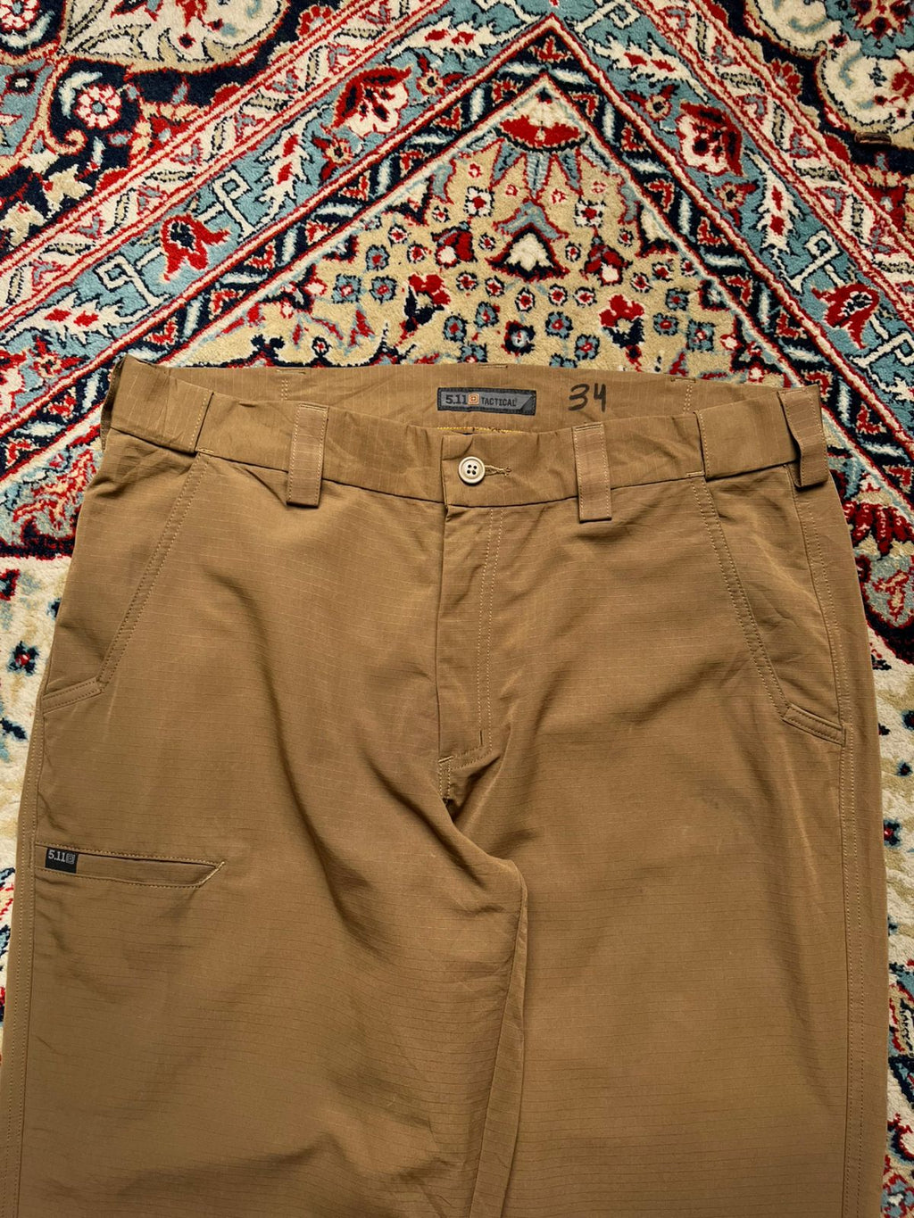 5.11 Tactical Ripstop Lightweight Tan Khaki PANTS - 34
