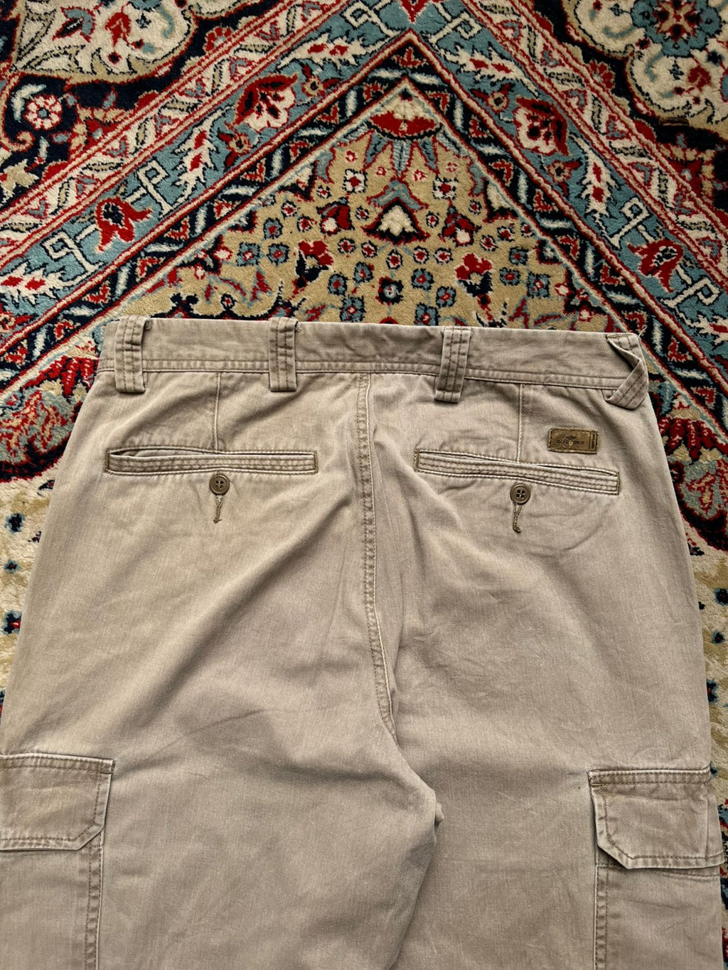 Dockers Cotton Relaxed Fit Flat Front Khaki Cargo PANTS - 32