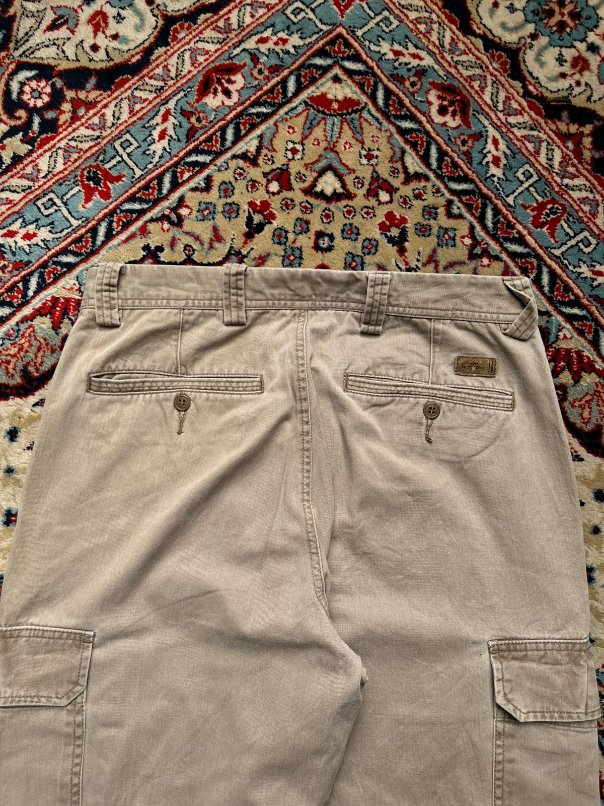 Dockers Cotton Relaxed Fit Flat Front Khaki Cargo PANTS - 32