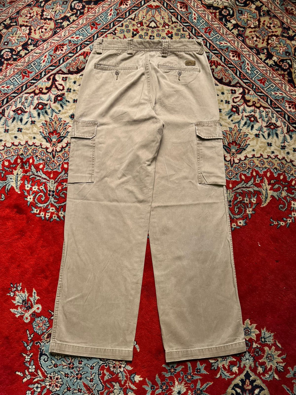 Dockers Cotton Relaxed Fit Flat Front Khaki Cargo PANTS - 32