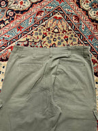 Wrangler Authentics Heavy weight Relaxed Fit Military Green Cargo PANTS - 34