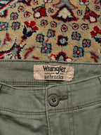 Wrangler Authentics Heavy weight Relaxed Fit Military Green Cargo PANTS - 34