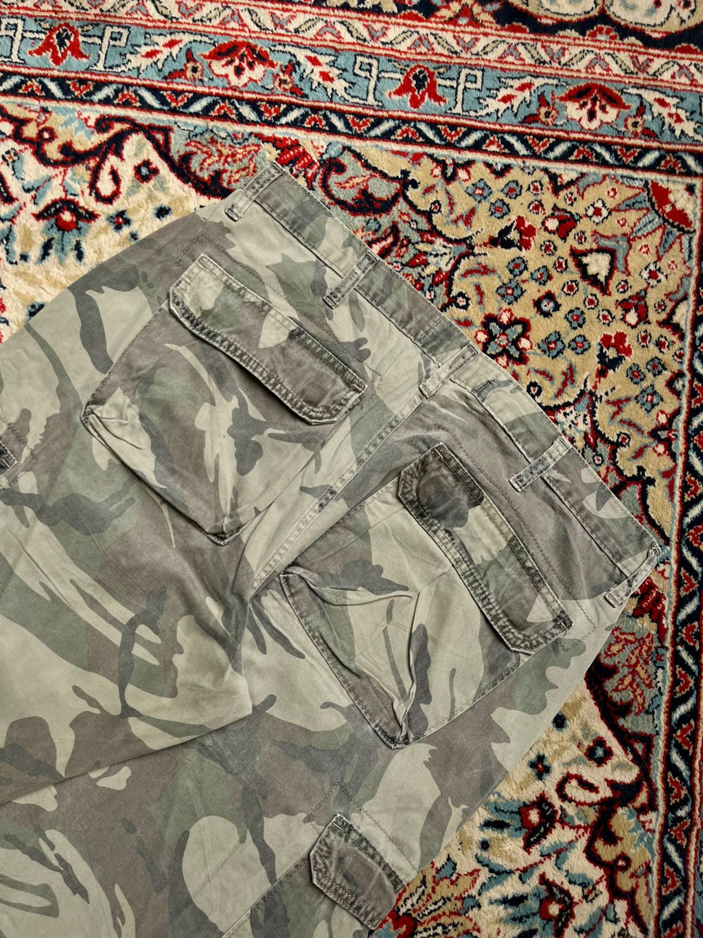 Wrangler Relaxed Fit Camo Print Cargo PANTS - 34