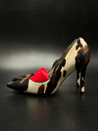 Sam Edelman Animal Print Calf Hair Pointed Toe Pumps - 35