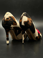 Sam Edelman Animal Print Calf Hair Pointed Toe Pumps - 35