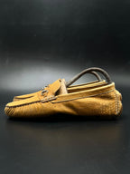 Cole Haan Croco Print Leather Bit Tan Loafers - 40