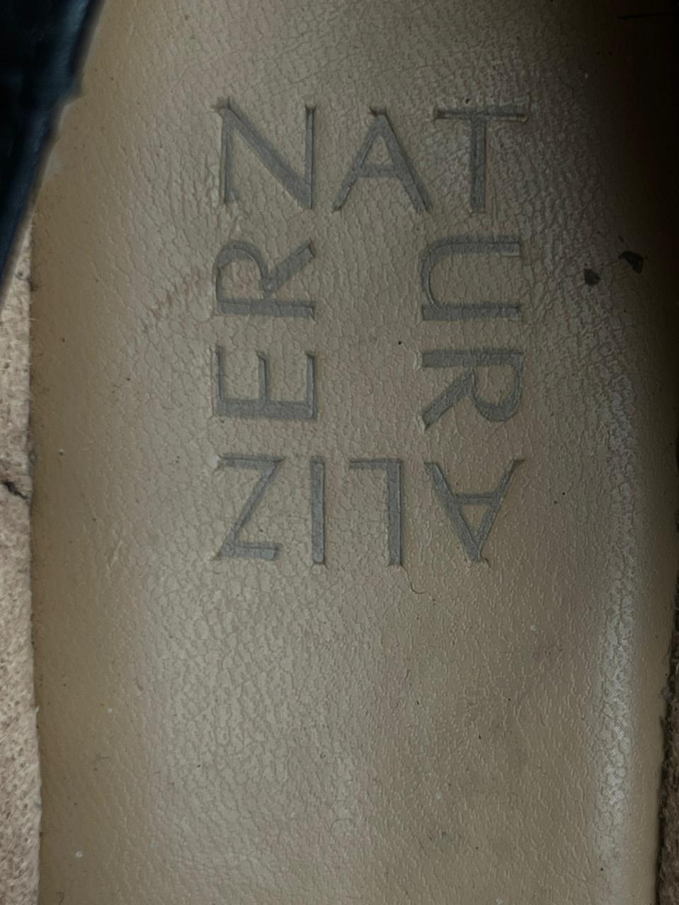 Naturalizer Black Leather Casual Flat Loafer - 38