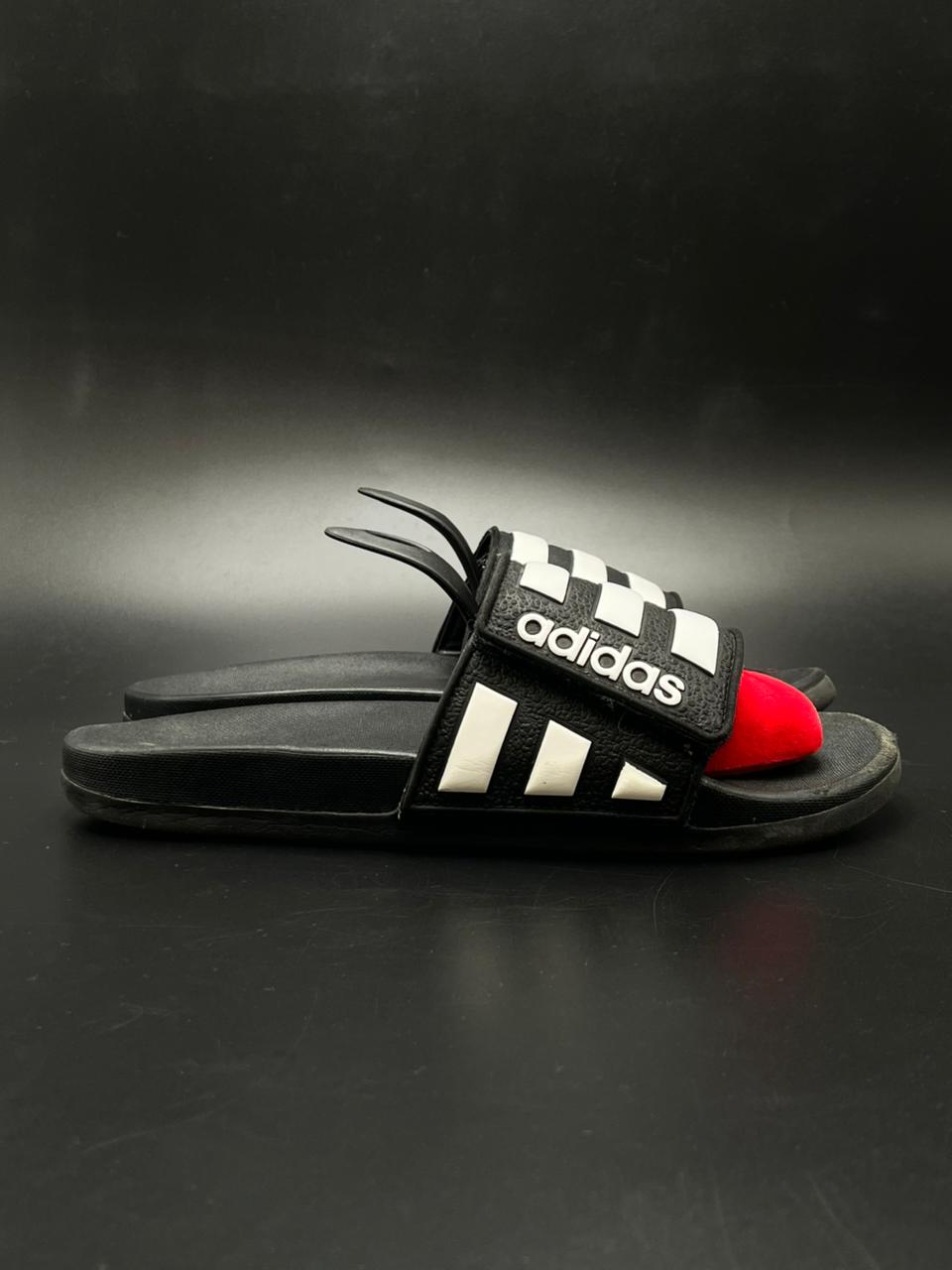 Adidas Adilette Comfort Black White SLIDES - 37